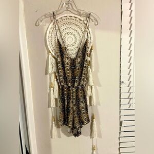 Backless Tribal Patterned Jumper